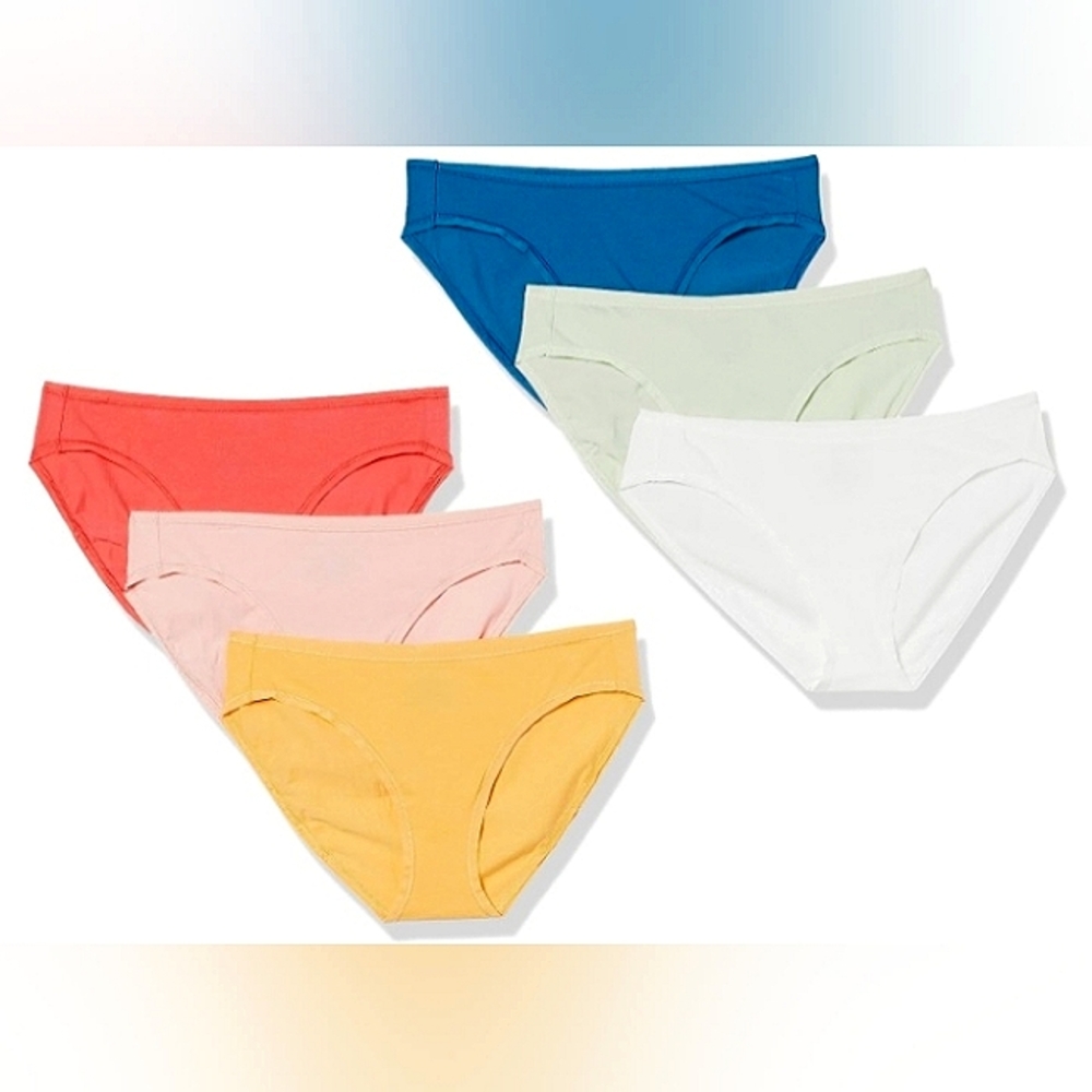 ☆Brand New☆Women's Cotton Bikini Brief Underwear 6 Pack Set☆Small☆